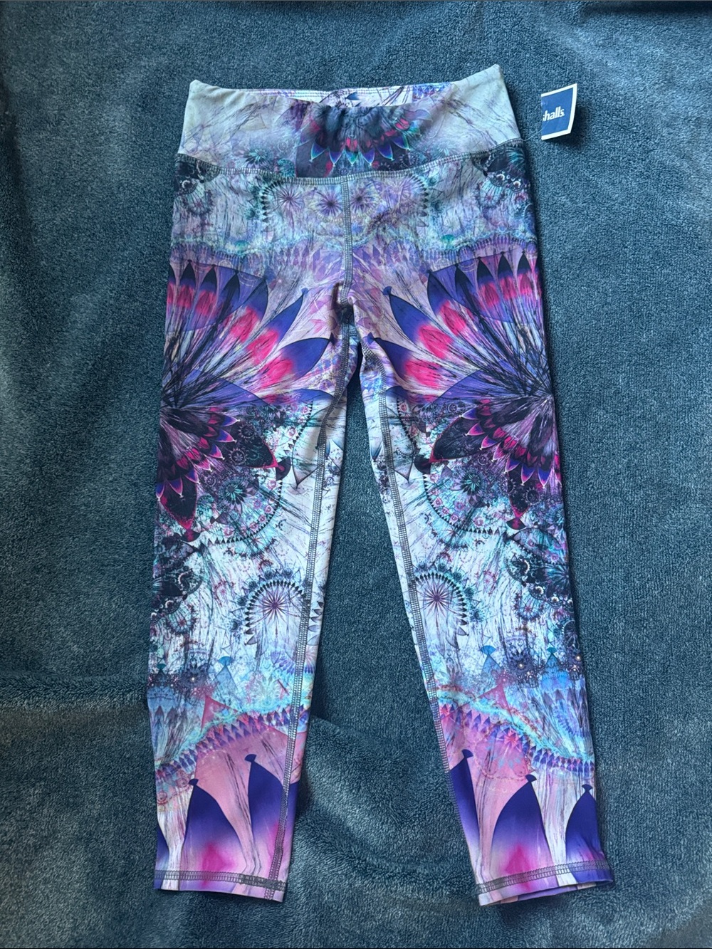 Evolution and Creation Purple & Pink Floral Print Leggings